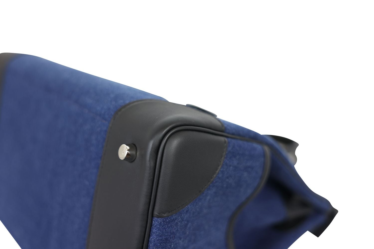 Birkin Cargo 35 Handbag, Blue Denim Moyen and Black Noir Swift leather, K 2025 Stamp, New in Dustbag WA001, image 7 of 13